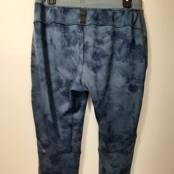 Lululemon Textured Tech Joggers Pants Sz S Men's Diamond Dye Iron Blue True Navy - Picture 9 of 16